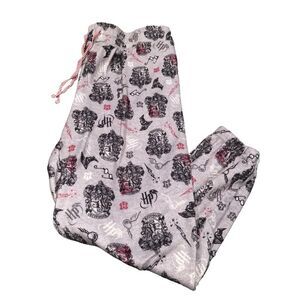 Harry Potter Fleece Pajama Pants size XL in Gray